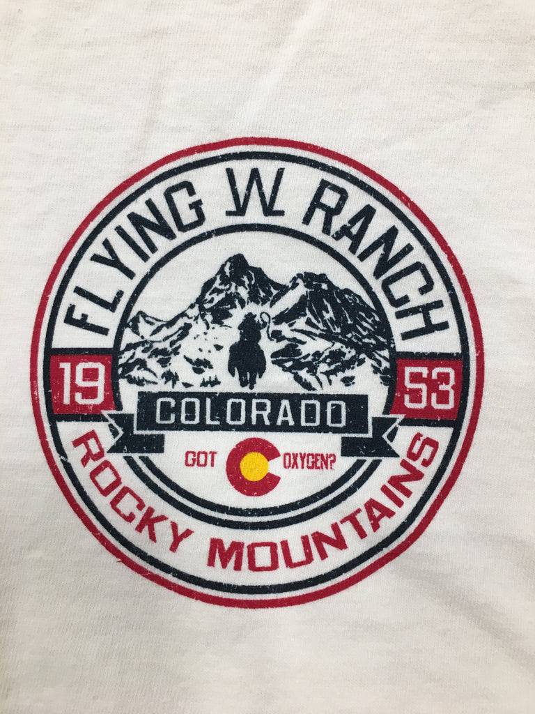 Long Sleeve Ivory Rocky Mountains T-Shirt