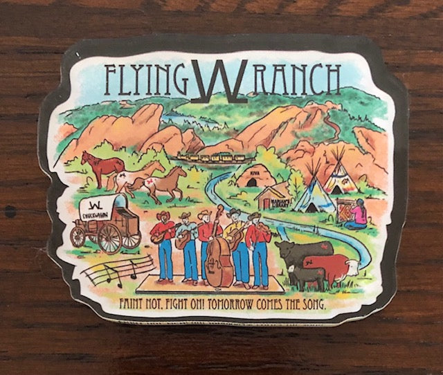 Flying W Ranch Scene Magnet
