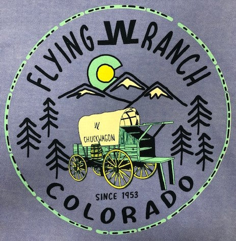 Long Sleeve Chuckwagon Periwinkle T-Shirt