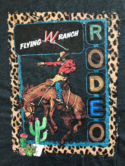 Short Sleeve Grey Rodeo T-shirt