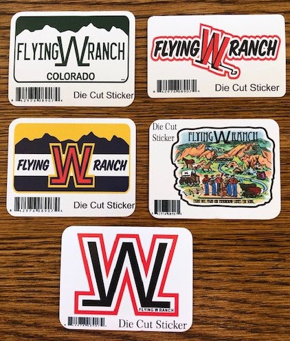 Flying W Ranch Stickers - Small