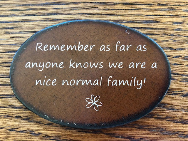 Rustic Metal Magnets w/ Funny Sayings