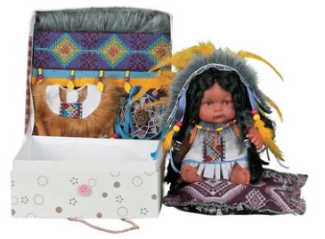 Collectible 10" Vinyl Native American Doll