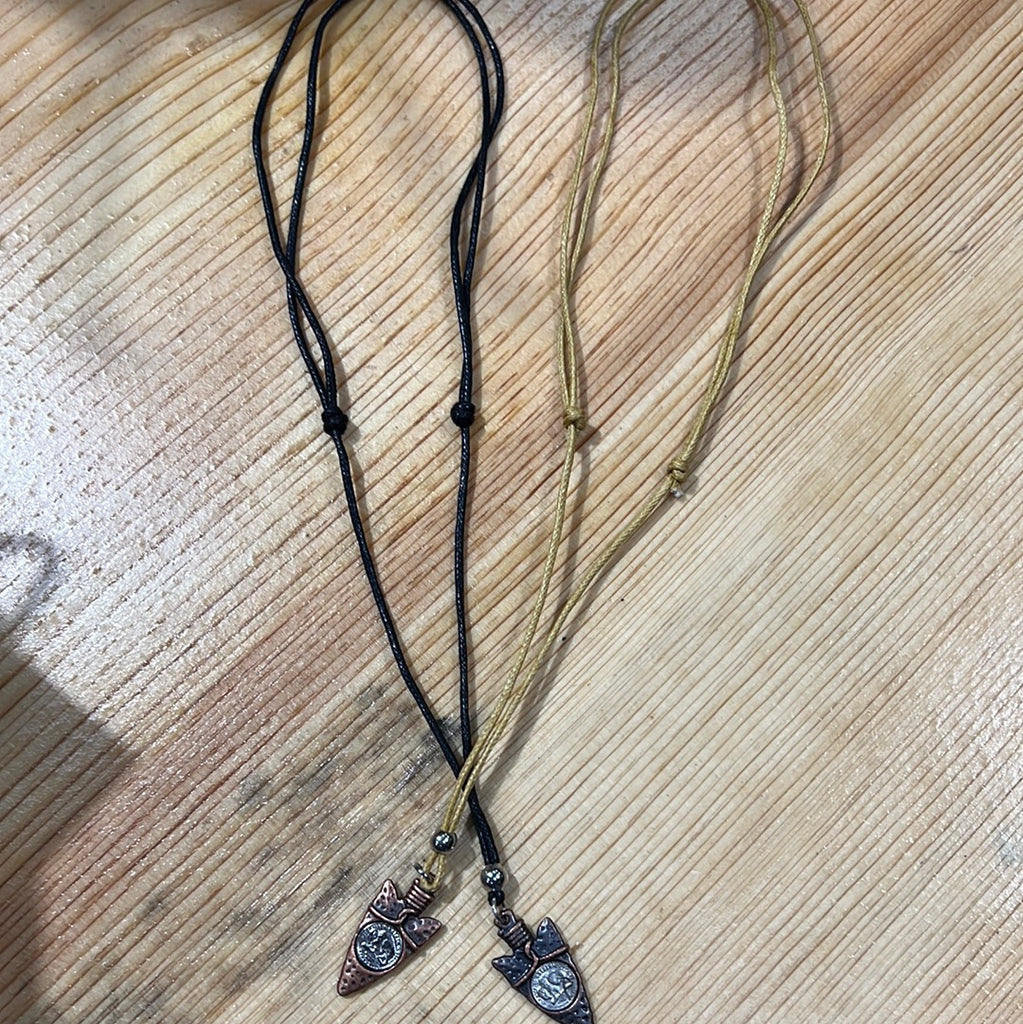 Buffalo Arrowhead Nickel Necklace
